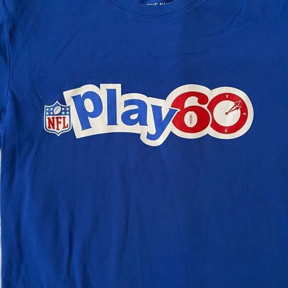 Nike NFL play 60 men S drifit Crewneck short sleeve t-shirt blue - Picture 2 of 5